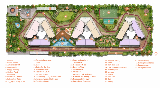Leafsong Retreat master layout plan
